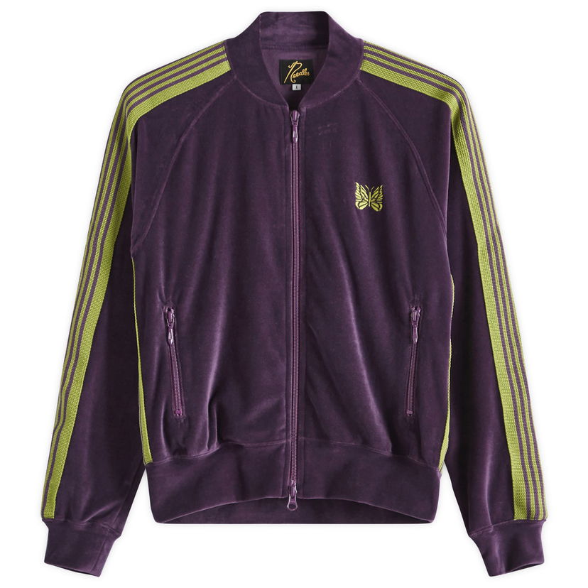 Træningsdragt Needles Needles Women's Rib Collar Track Jacket, Size Large Lilla | QV319-A