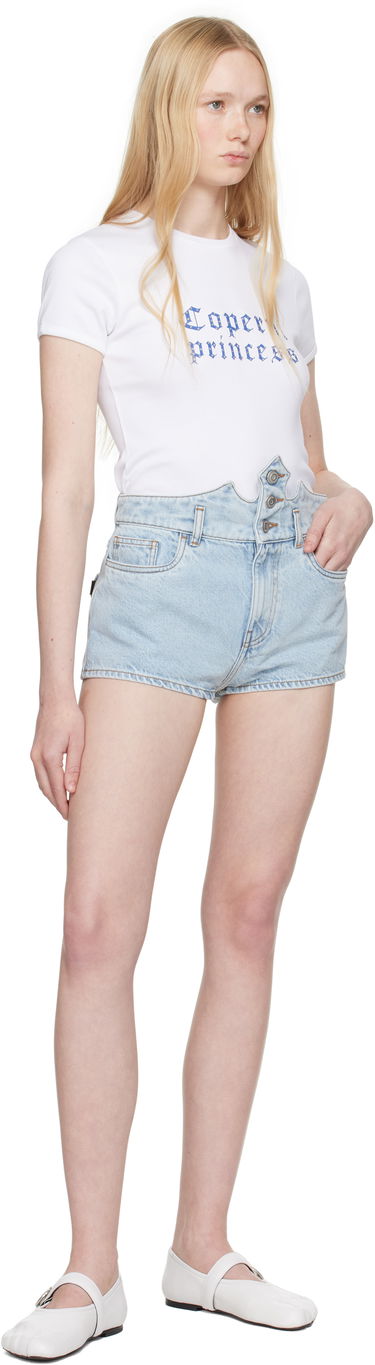 Shorts Coperni Coperni Crown Denim Shorts Blå | DP134F2035, 3