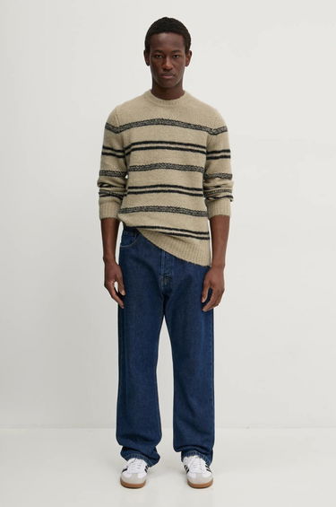 Sweater Samsoe Samsoe Samsoe Samsoe SAARIN Striped Wool Sweater Beige | M24300098, 4