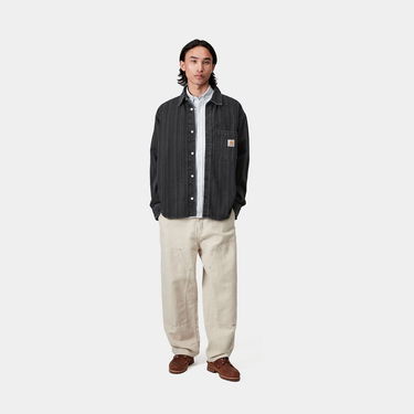 Skjorte Carhartt WIP Carhartt WIP Rylan Stripe Shirt Jacket Sort | I035567_4, 3