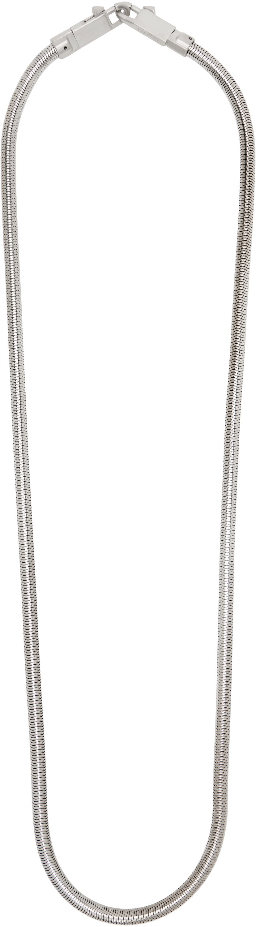 Halskæde Rick Owens Rick Owens Concordians Snake Chain Necklace Metalisk | RA02E0799 MET