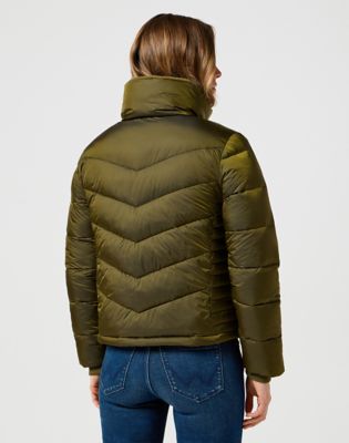 Puffer jakke Wrangler Wrangler Short Puffer Jacket Grøn | 112356502:XS, 1