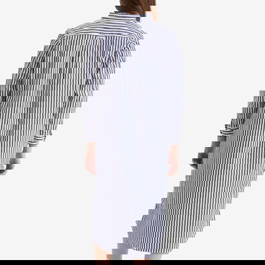 Skjorte BEAMS Beams Boy Stripe Maxi Shirt Dress Blå | 13260115247-79, 3