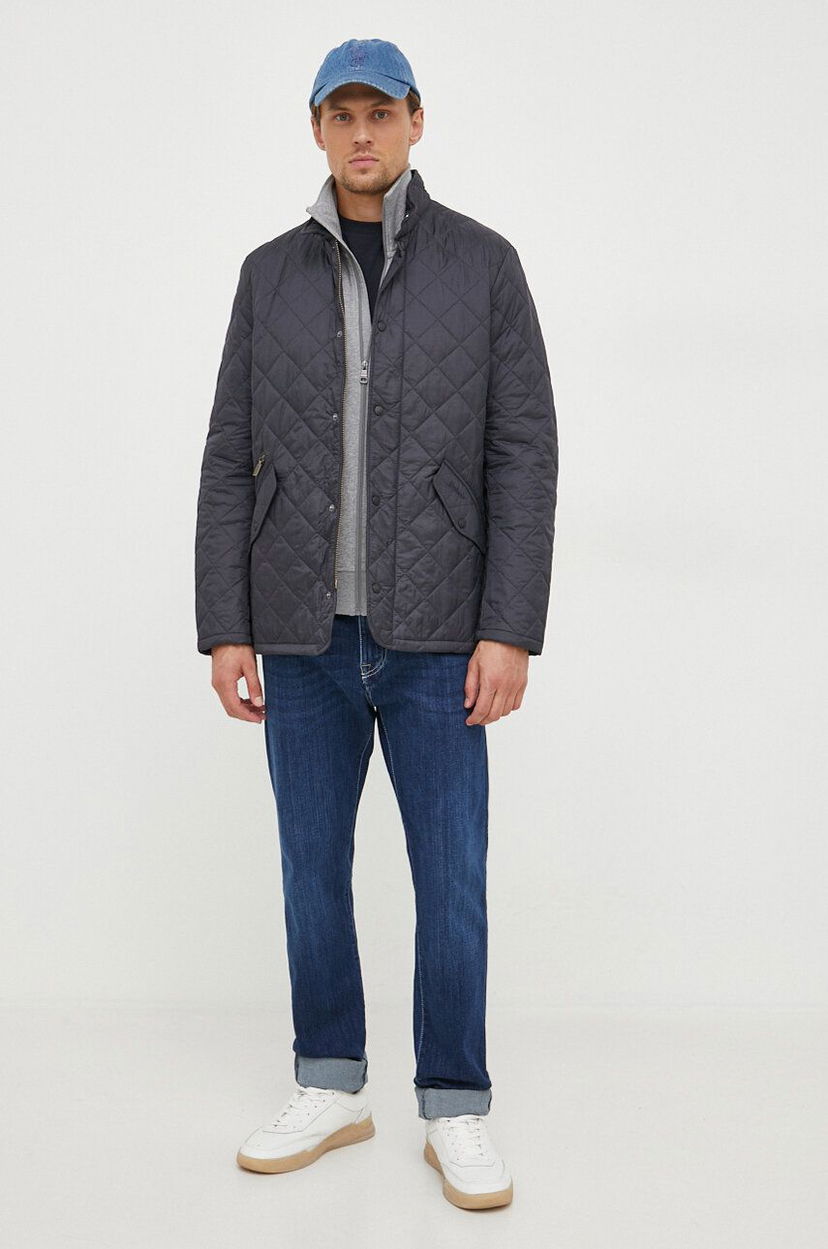 Puffer jakke Barbour Quilted Jacket Sort | MQU0007