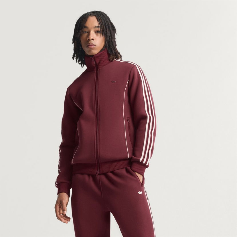 Træningsdragt adidas Performance Premium Sport Track Jacket with Piping Details Bourgogne | JY2738