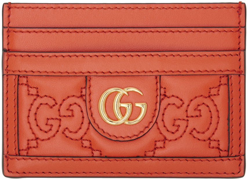 Tegnebog Gucci Embossed Rød | 723790 UM8IG, 0