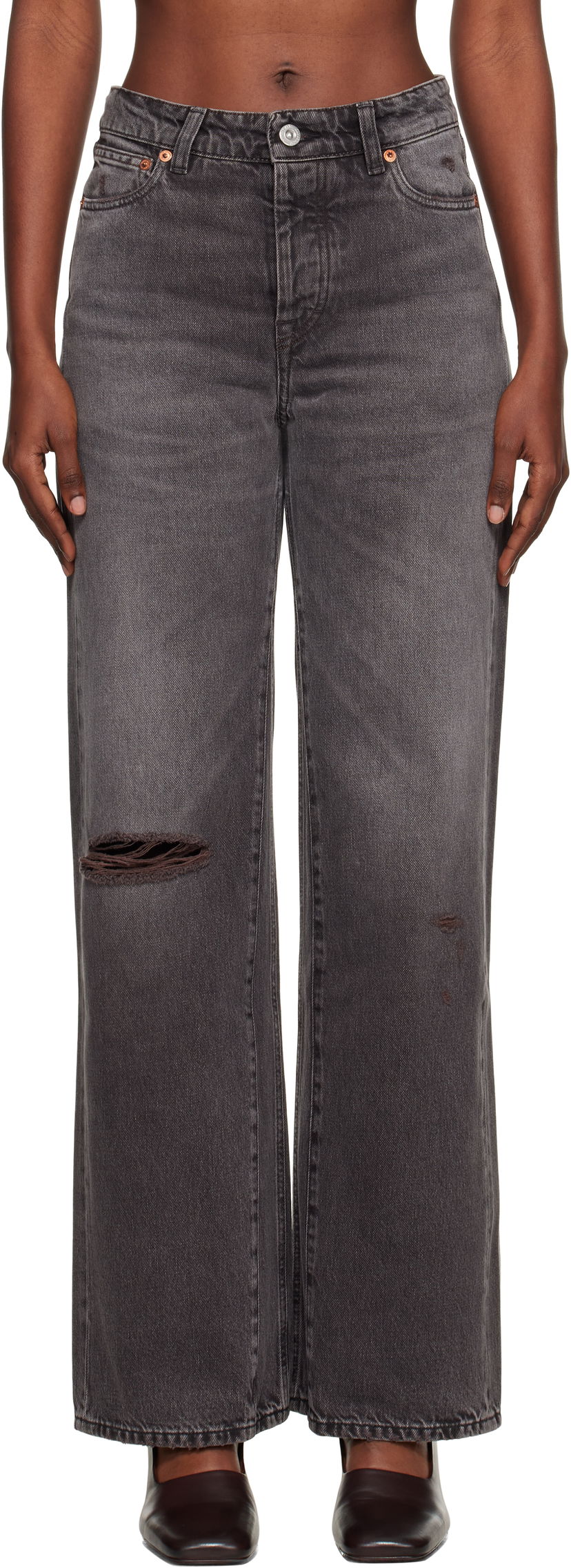 Jeans OUR LEGACY Our Legacy Treble Cut Jeans Grå | W4255TH