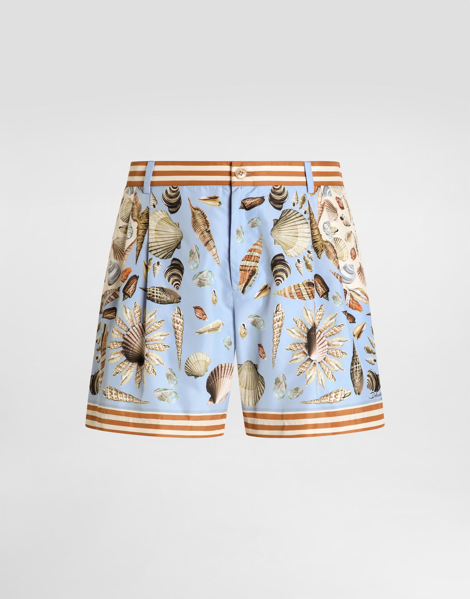 Badetøj Dolce & Gabbana Dolce & Gabbana Shell Print Swim Shorts Blå | M4E68TFIM69HC5PK, 0