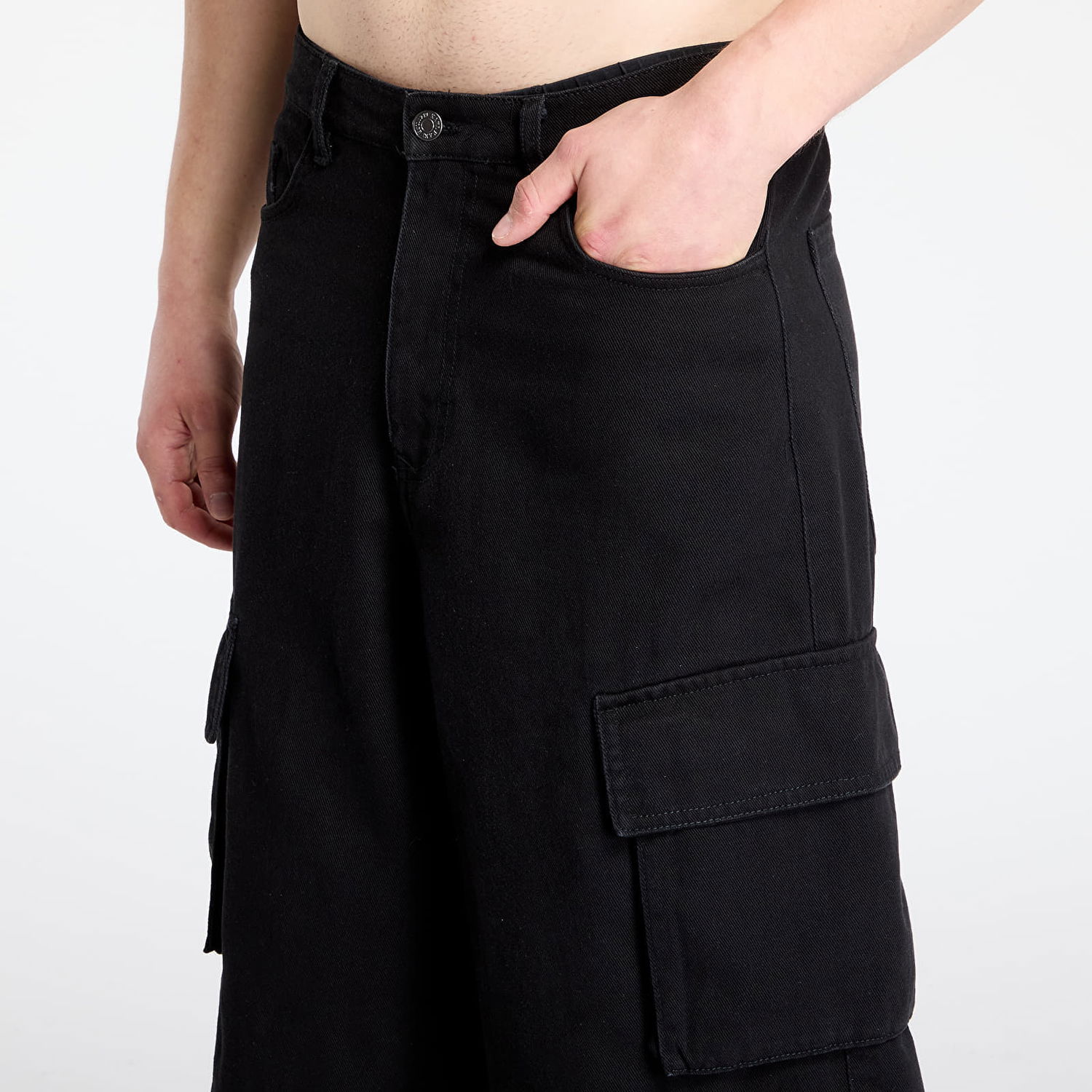 Shorts Karl Kani Karl Kani Og Baggy Twill Shorts Sort | PD00005500, 1
