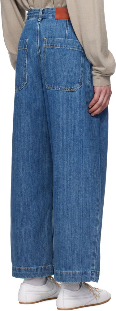 Jeans Studio Nicholson Studio Nicholson Puch Pleated Jeans Blå | PUCH SNM - 1244, 2