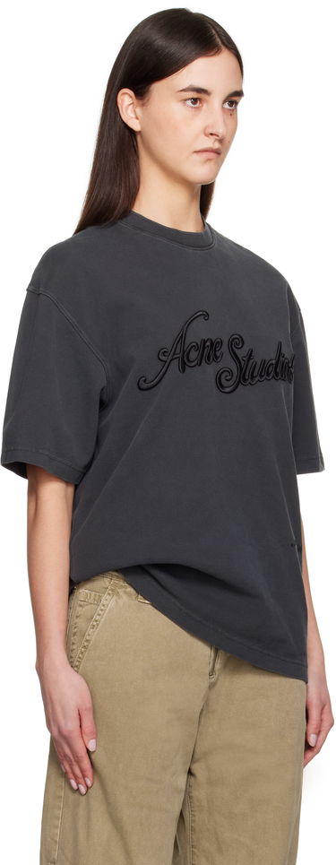 Sweatshirt Acne Studios Acne Studios Relaxed Fit Logo T-Shirt Grå | CL0345-, 4