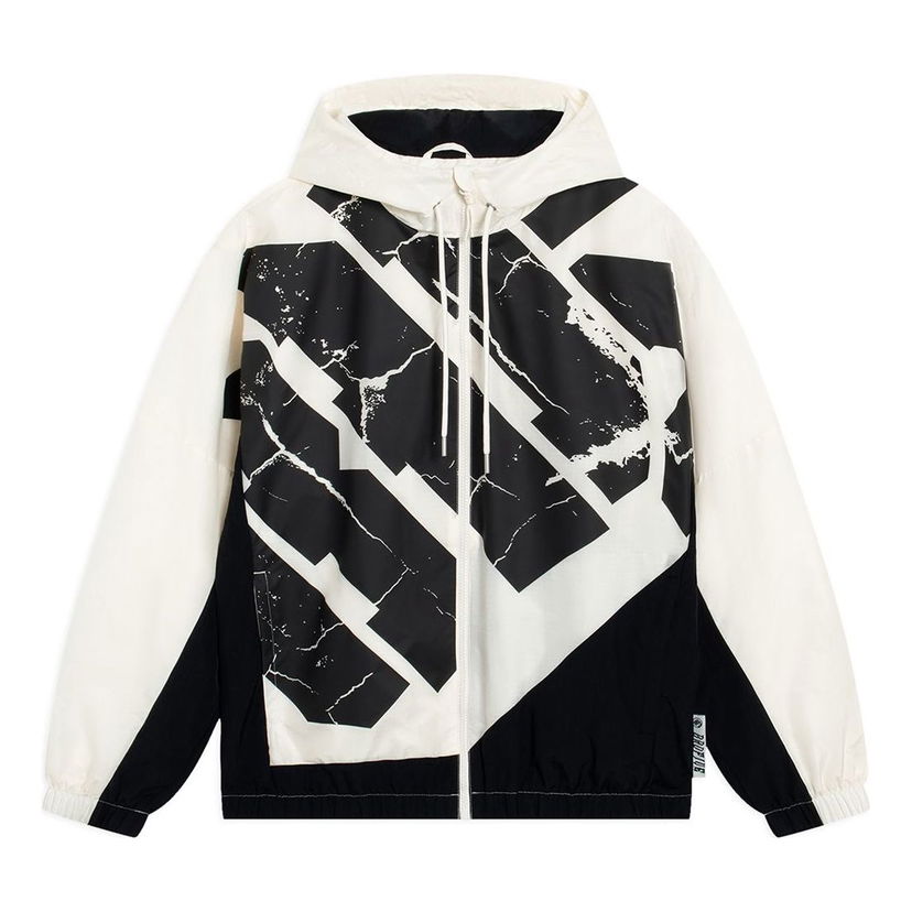 Vindjakke Li-Ning BadFive Woven Hooded Windbreaker Hvid | AFDT059-3