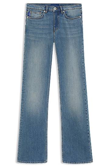 Jeans BOSS Comfort-Stretch Flared Leg Jeans Blå | 50541829, 0