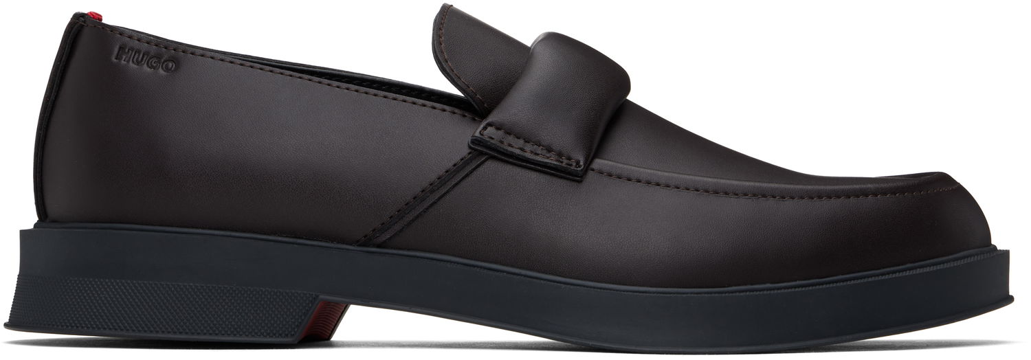 Skopleje BOSS Hugo Embossed-Logo Loafers Brun | 50536253, 0