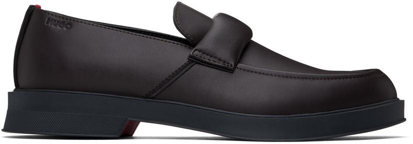 Skopleje BOSS Hugo Embossed-Logo Loafers Brun | 50536253