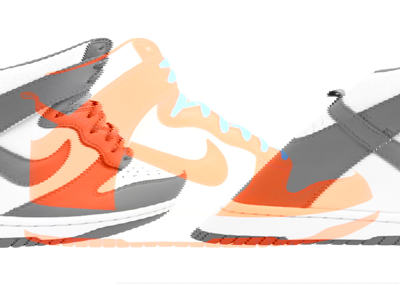 Sneakers og sko Nike Dunk High White Orange Blaze Varsity Blue Orange | 317982-181, 0