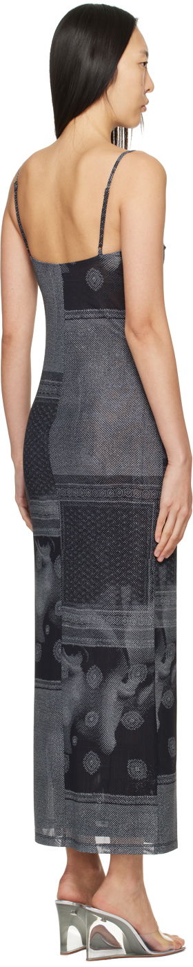 Kjole Miaou Miaou Thais Print Maxi Dress Sort | 5019PM1SCI, 2