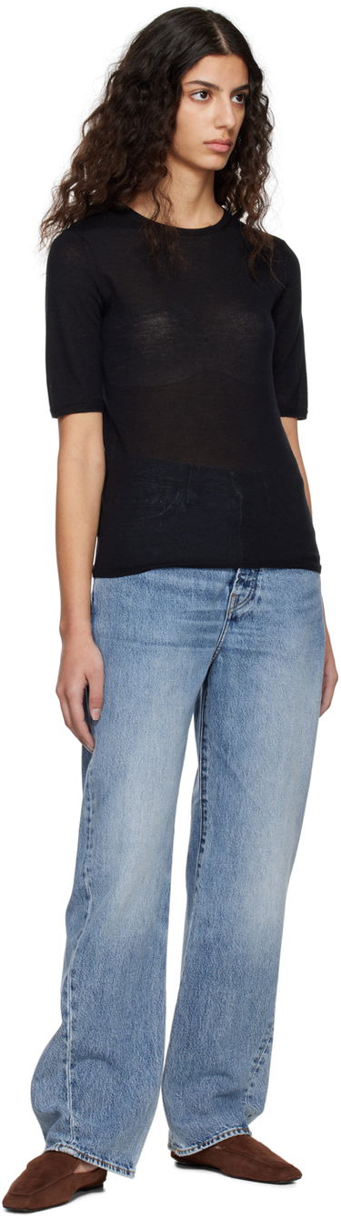 Sweater TOTEME TOTEME Crewneck T-Shirt Sort | 224-5122-339, 3