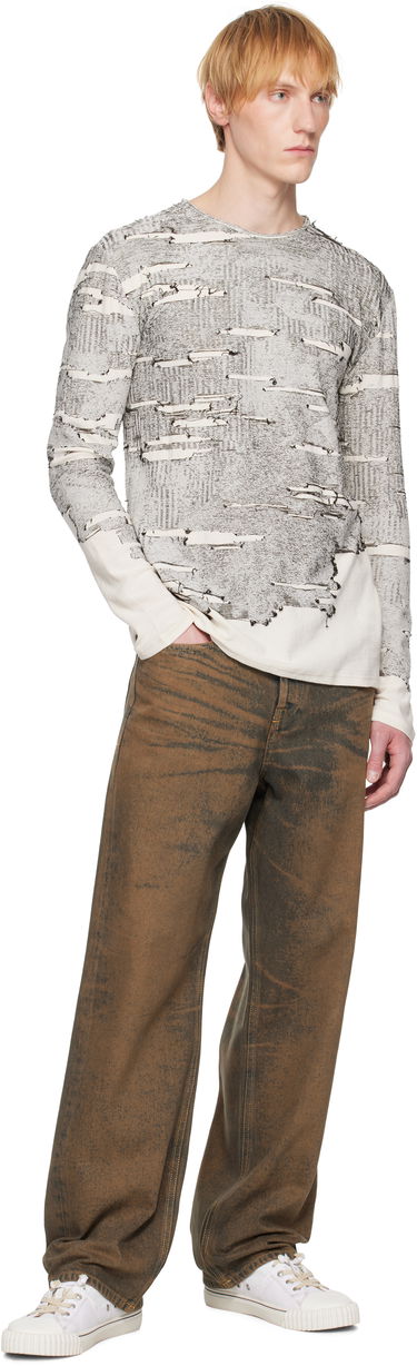 T-shirt Diesel Diesel K-Cadmo Long Sleeve T-Shirt Hvid | A18119-0AFBV-129, 3
