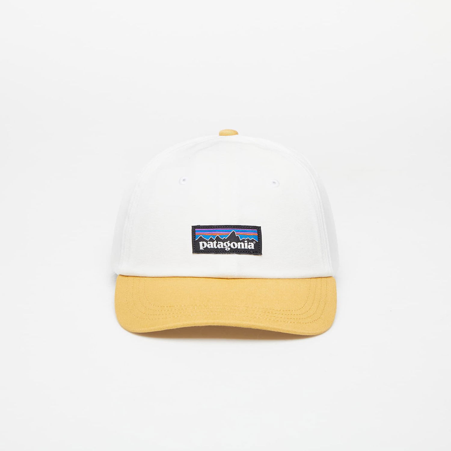 Kasket Patagonia Cap P-6 Label Trad Cap Birch White Gul | 38296 BCW, 0