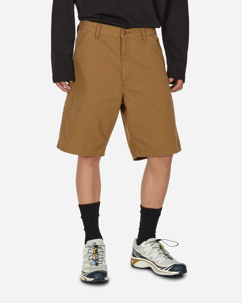 Bukser og jeans Carhartt WIP Single Knee Short Hamilton Brown Grå | I027942_HZ_02