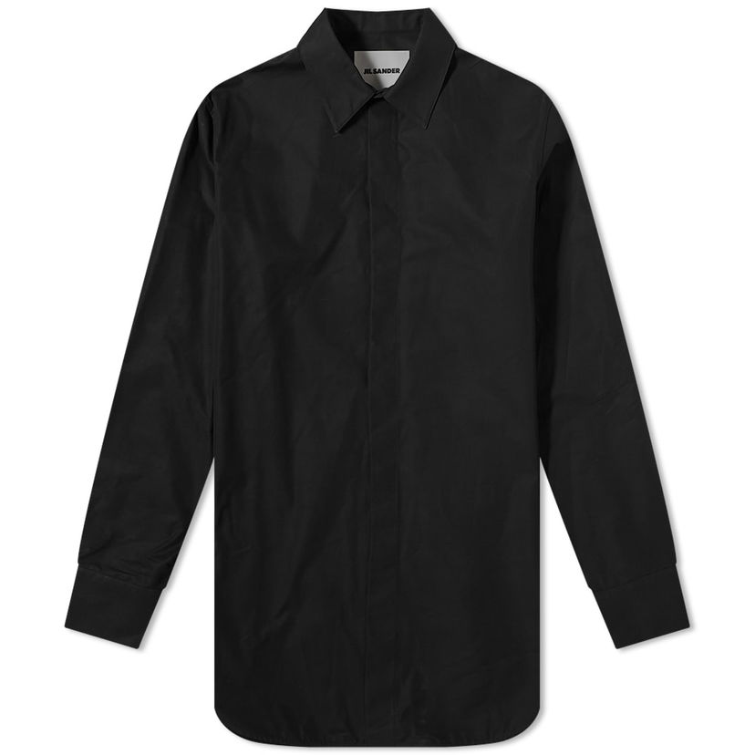 Skjorte Jil Sander Jil Sander Heavy Organic Cotton Shirt Sort | J21DL0004-J45002-001