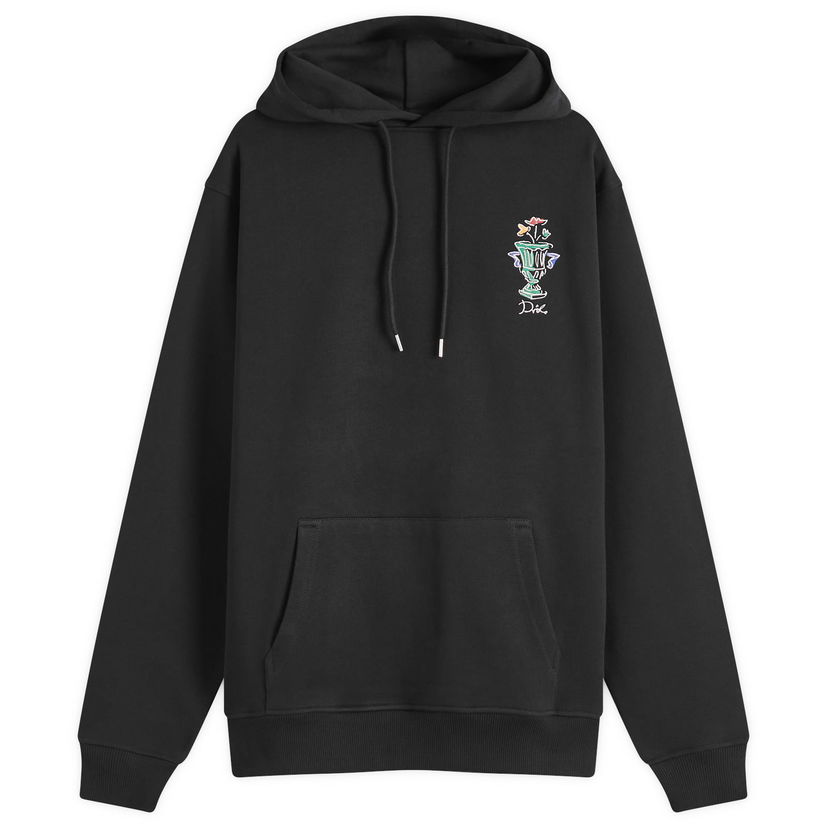 Sweatshirt Drôle de Monsieur Vase Popover Hoody Sort | F-HO174-CO127-BL