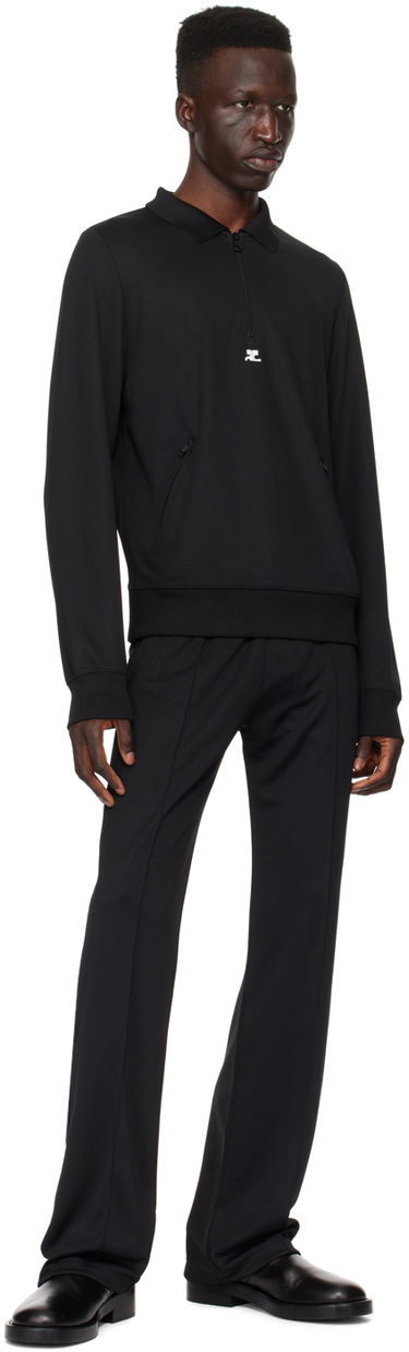 Polo skjorte Courrèges Courrèges Zip Sweatshirt Sort | 124JVE063JS0091, 3