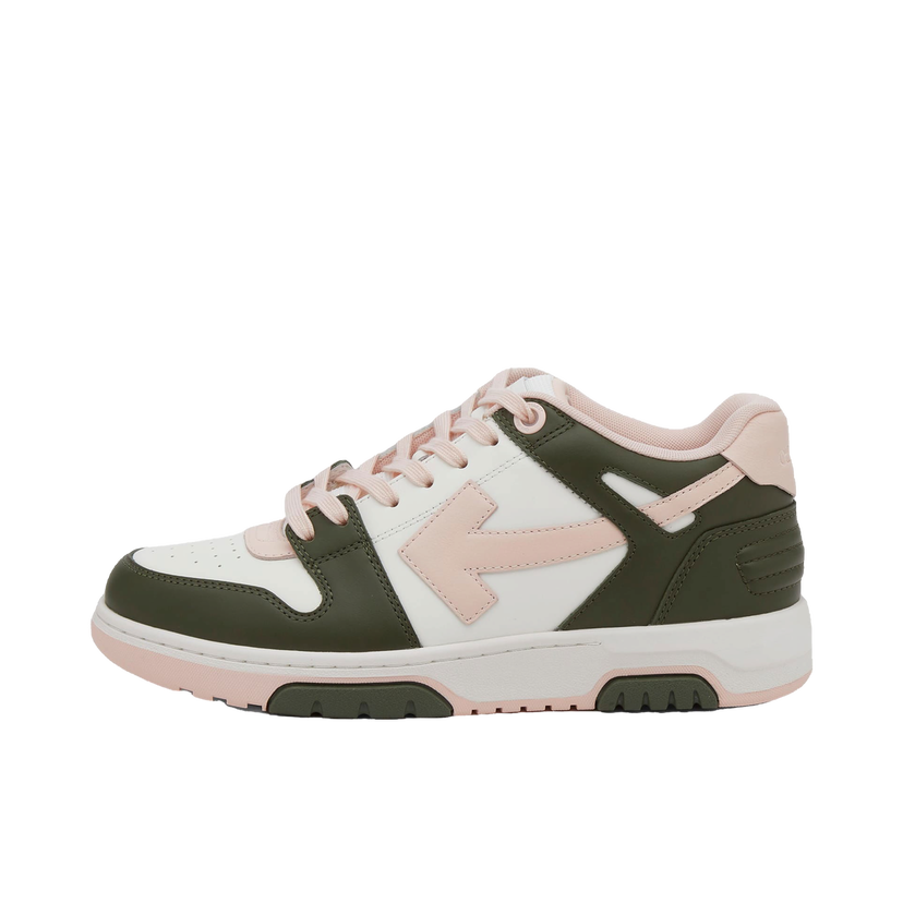 Sneakers og sko Off-White Out Of Office Calf Leather Military Sneakers Grøn | OWIA259F24LEA0055631