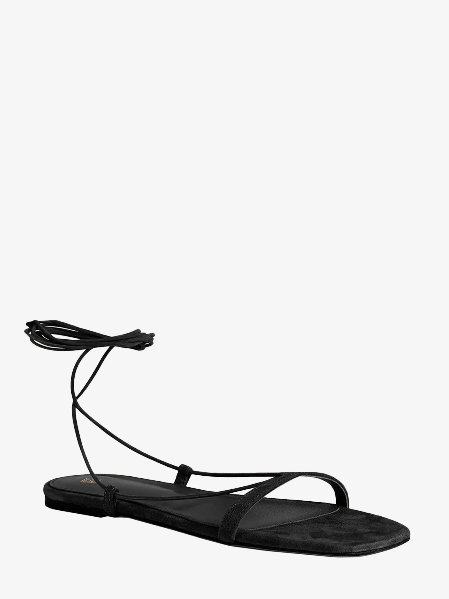 Sneakers og sko TOTEME Tie Up Flat Sandals Sort | 242WAS2053LE0012001, 1