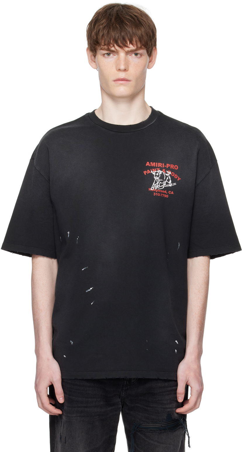 T-shirt AMIRI AMIRI Bull Oversized T-Shirt Sort | AMJYTE1229