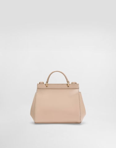 Håndtaske Dolce & Gabbana Dolce & Gabbana Mini Sicily Patent Calfskin Bag Beige | EB0003A106780412, 2