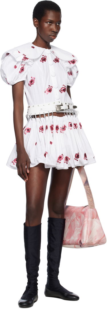 Nederdel Chopova Lowena Chopova Lowena Beau Carabiner Minidress Hvid | 1281, 3