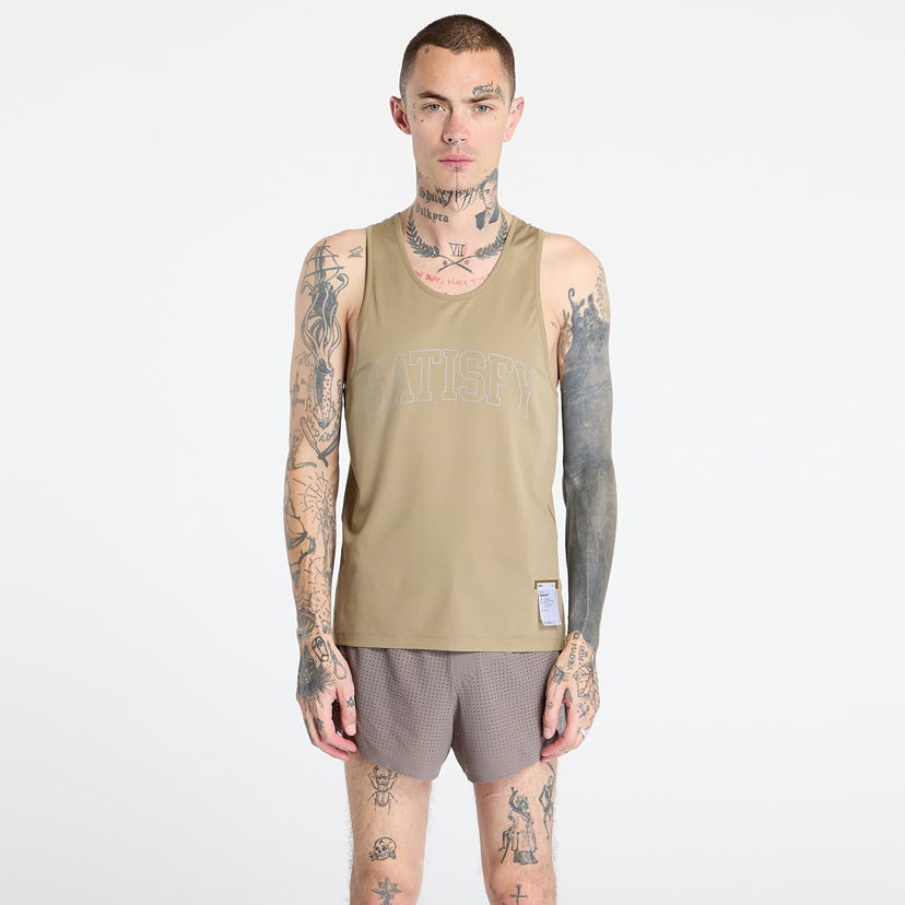 Tanktop Satisfy Satisfy AuraLite Tech Singlet Beige | 11041-AG