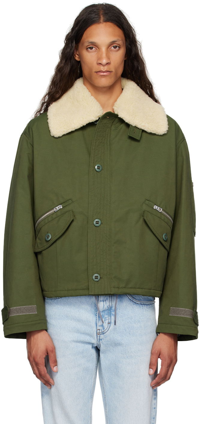 Jakke KENZO Green Paris Army Flight Jacket Grøn | FE65BL1499OB