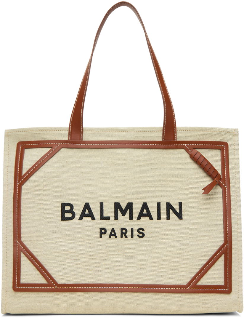 Mulepose Balmain B-Army 42 Tote Bag Beige | CN1FF810TDCS, 0