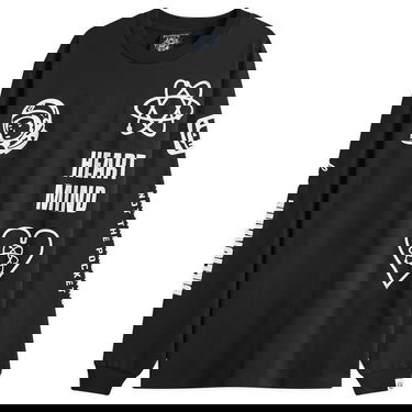 T-shirt BILLIONAIRE BOYS CLUB Multi Print Long Sleeve T-Shirt Sort | B24456-BLK, 0