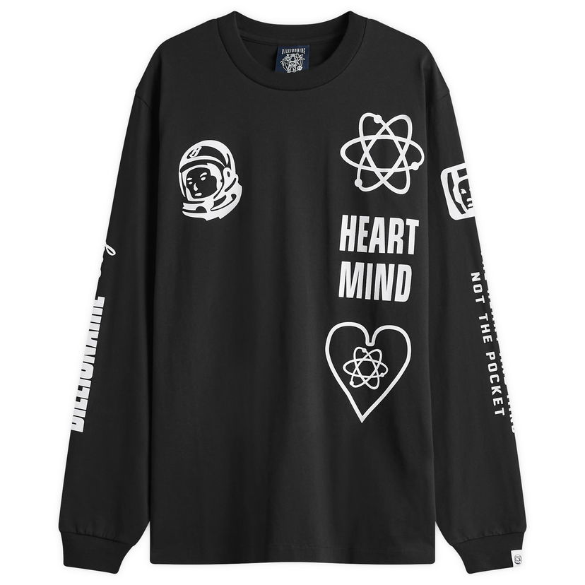 T-shirt BILLIONAIRE BOYS CLUB Multi Print Long Sleeve T-Shirt Sort | B24456-BLK