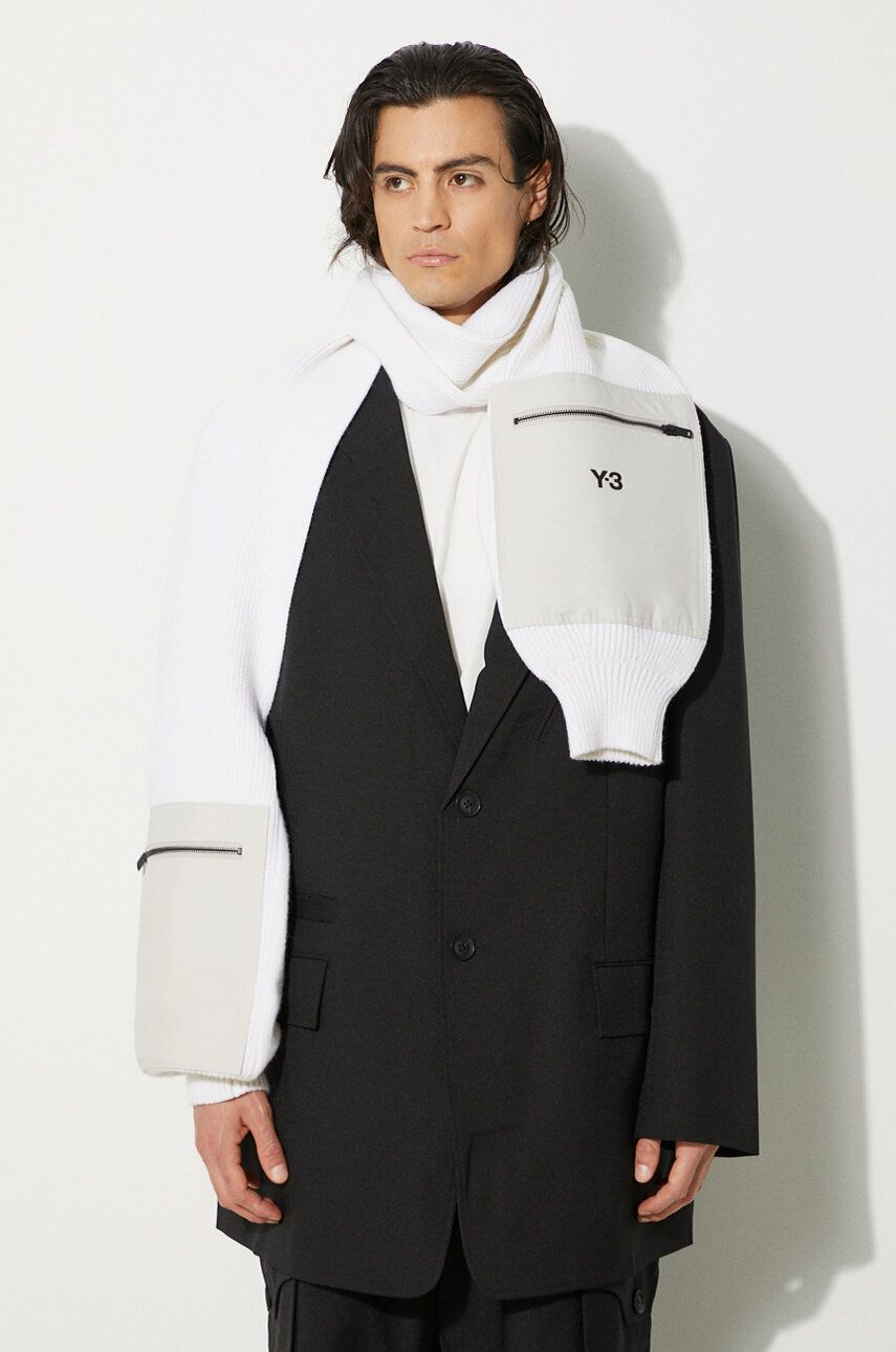Tørklæde Y-3 Scarf With Pocket Hvid | JI6797, 1