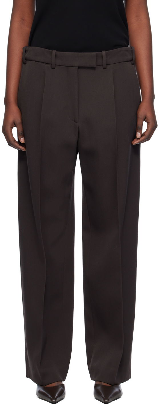 Bukser The Row Trousers Wide Leg Brun | 7715-W2830