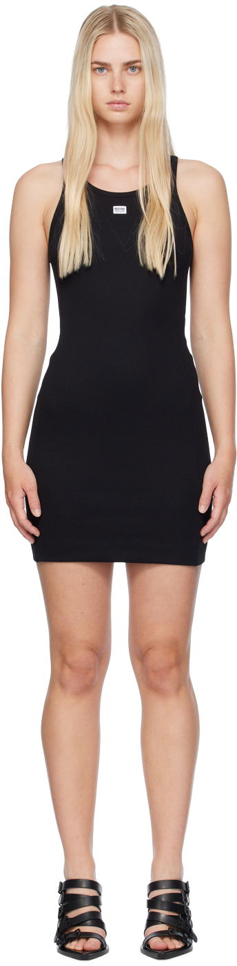 Kjole Moschino Moschino Jeans Patch Mini Dress Sort | 242K10446
