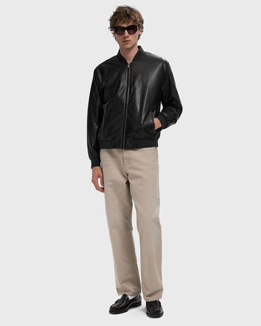 Bomberjakke CALVIN KLEIN D6 Faux Leather Bomber Jacket Sort | LV04RC407GUB1, 1