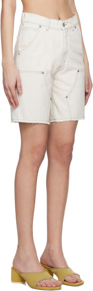 Shorts Maison Margiela MM6 Maison Margiela Paneled Denim Shorts Hvid | SH2MU0012 M30018, 1