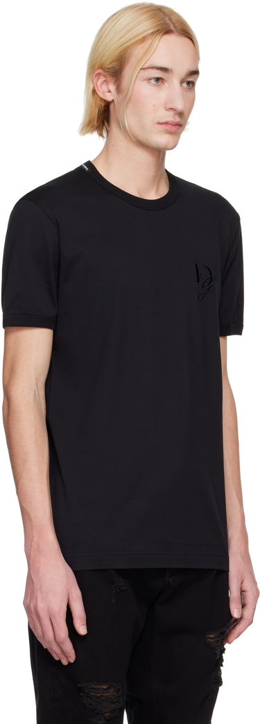T-shirt Dolce & Gabbana Dolce&Gabbana Jersey Round Neck T-Shirt Sort | G8RN8ZG7N4Q, 1