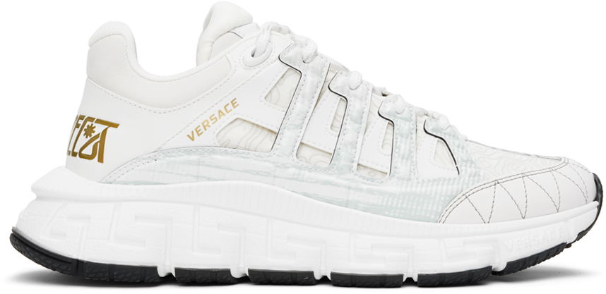 Sneakers og sko Versace Trigreca Sneakers "White & Gold" Hvid | DSU8094 D18TCG, 0