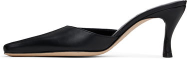 Sneakers og sko BY FAR Selene Leather Mules Sort | MWFHC018CL013BK001PL, 2