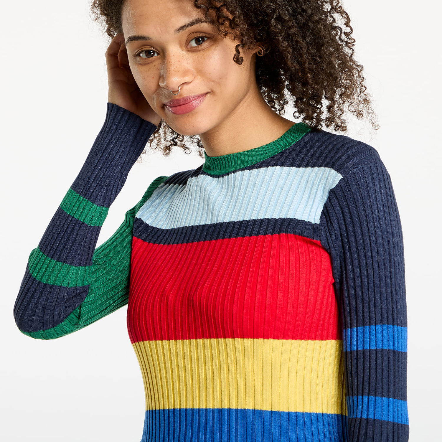 Sweater Wrangler Slim Rib Sweater Navy Mørkeblå | 112356485, 1