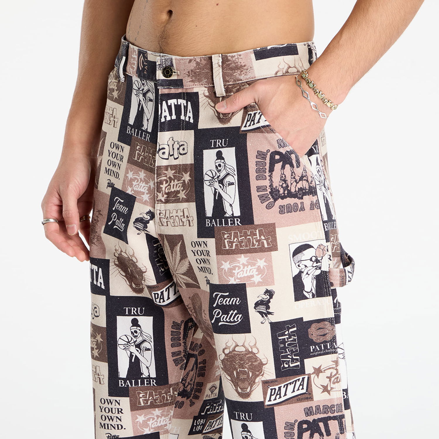 Bukser Patta Patta Collage Canvas Pants 30 Flerfarvet | POC-AW25-4000-386-0008-084, 1