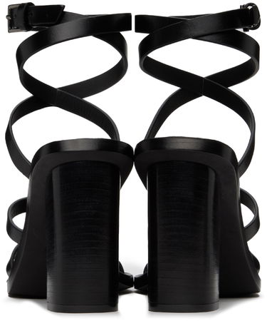 Sneakers og sko Max Mara Juttal Heeled Sandals Sort | 2414521092600, 1