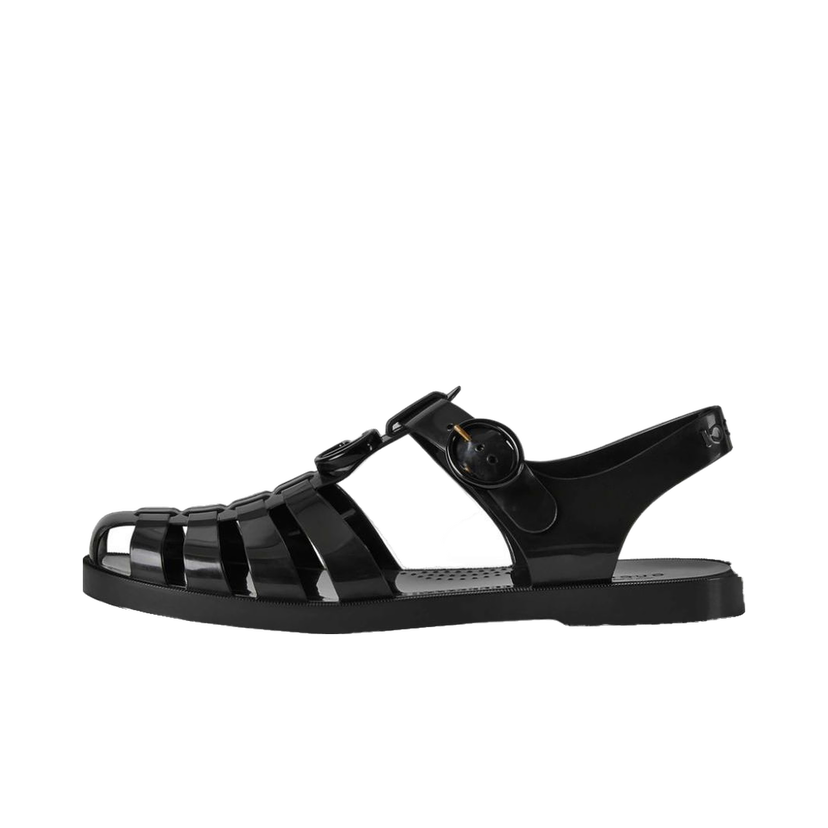 Sneakers og sko Gucci GG Fisherman Sandal Black (Women's) Sort | 676971JFM001000